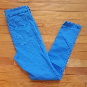 Hollister Neon Blue Kids Jeans Size 5R
